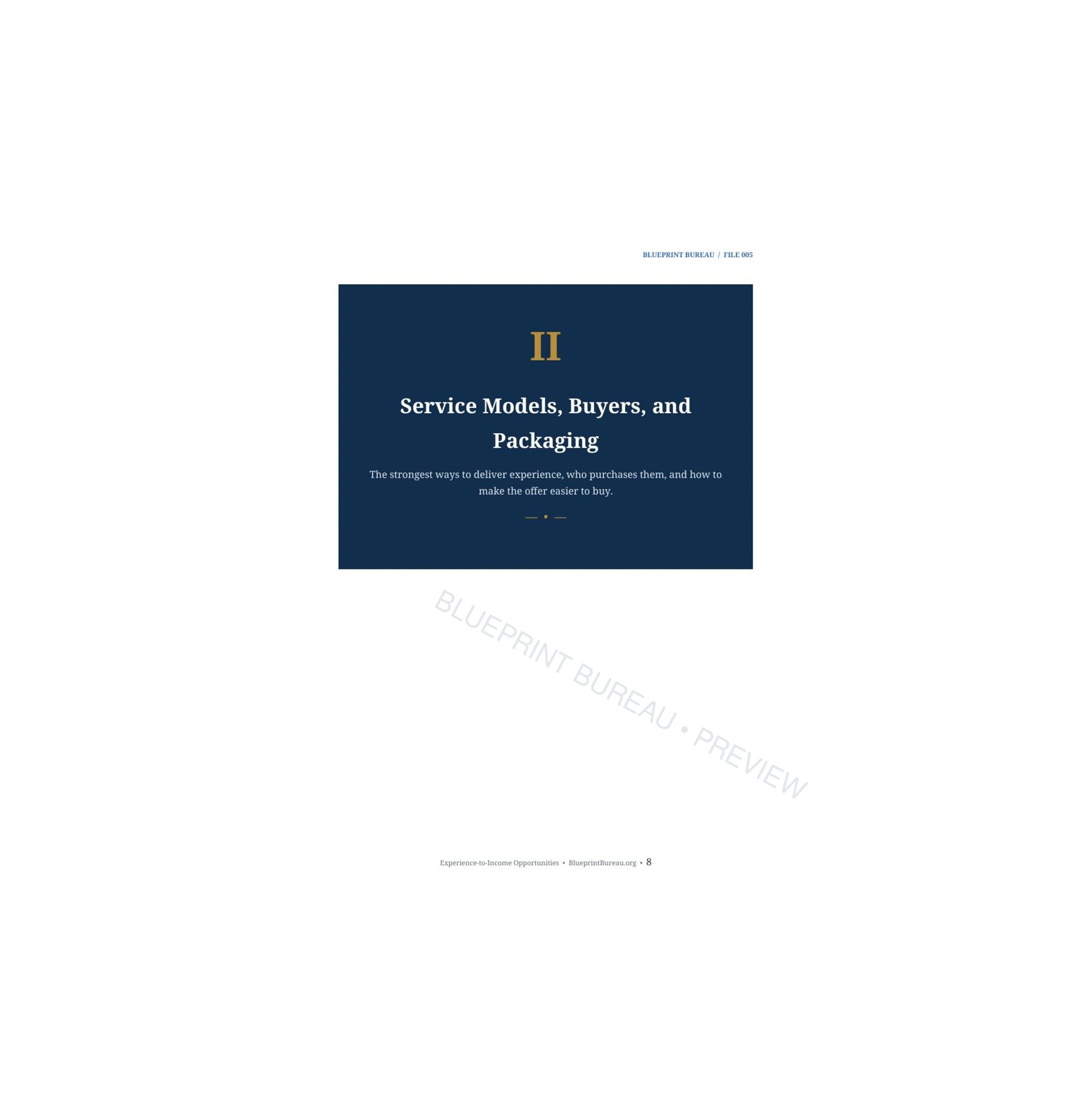 Experience-to-Income Opportunities research preview